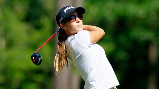 Azahara Munoz during the first round of the Mobile Bay LPGA Classic