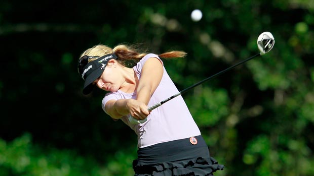 Sydnee Michaels during the second round of the Mobile Bay LPGA Classic