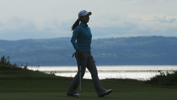 Ai Miyazato duriing the second round at the RICOH Women's British Open