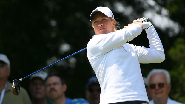 Suzann Pettersen during the ShopRite LPGA Classic first-round