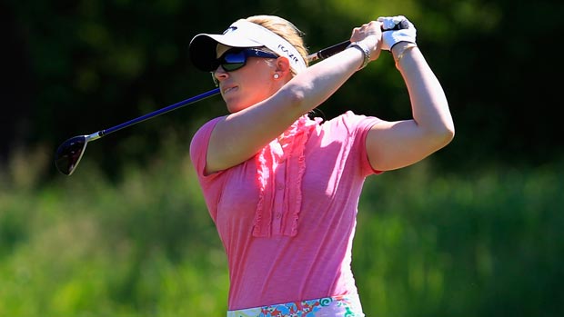 Morgan Pressel during the Sybase Match Play Championship consolation match