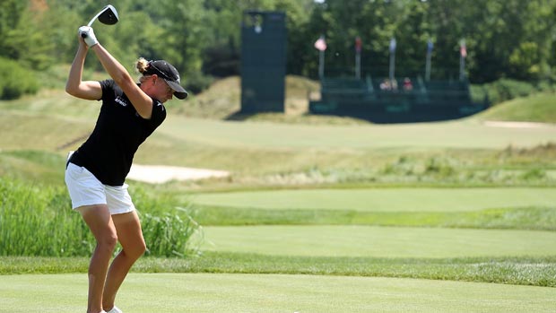 Stacy Lewis during the final round of the 2012 U.S. Women's Open