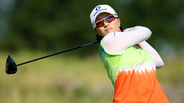 Se Ri Pak during the first round of the 2012 U.S. Women's Open