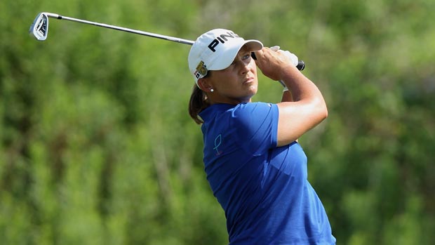 Angela Stanford during the first round of the 2012 U.S. Women's Open