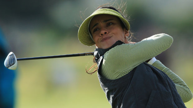 Veronica Felibert during the first round at the RICOH Women's British Open