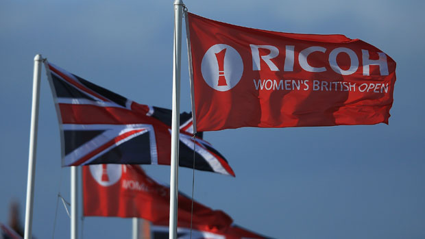 Flags flying during the RICOH Women's British Open