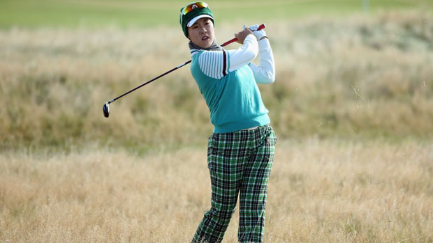 Haeji Kang during the first round of the RICOH Women's British Open