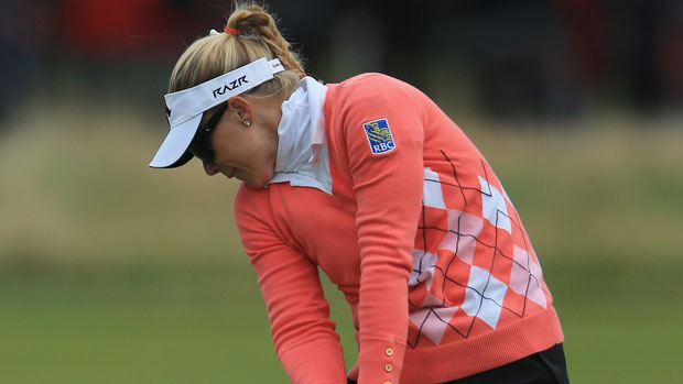 Morgan Pressel during the first round at the RICOH Women's British Open