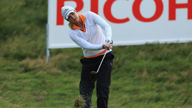 Lexi Thompson during the first round at the RICOH Women's British Open