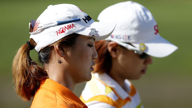 So Yeon Ryu and Na Yeon Choi during the Final Round of the 2012 CME Group Titleholders