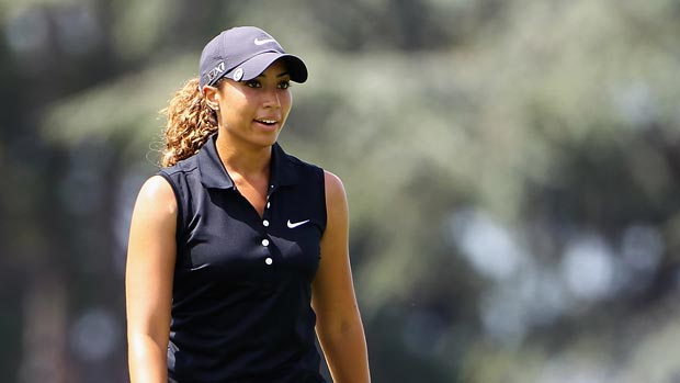 Cheyenne Woods during Round 2 of the Evian Masters Presented by Société Générale