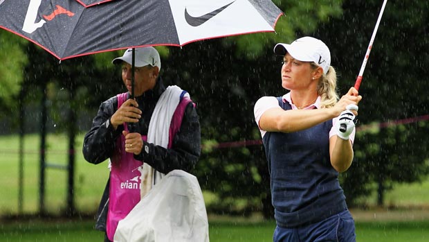 Suzann Pettersen during the third round of the 2012 Evian Masters Presented by Société Générale