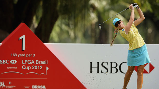 Paula Creamer during the first round at the HSBC LPGA Brasil Cup 2012