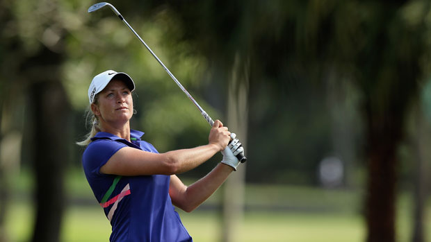 Suzann Pettersen during the first round at the HSBC LPGA Brasil Cup 2012