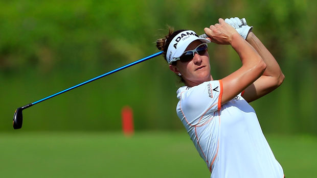Brittany Lang during the First Round of the 2013 Pure Silk-Bahamas LPGA Classic
