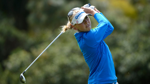 Jessica Korda during the first round of the Kia Classic
