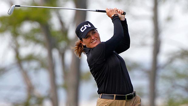 Lorie Kane during the first round of the Kingsmill Championship