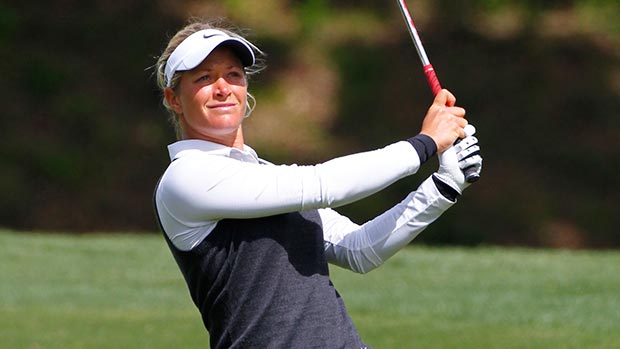 Suzann Pettersen during the third round of the Kingsmill Championship