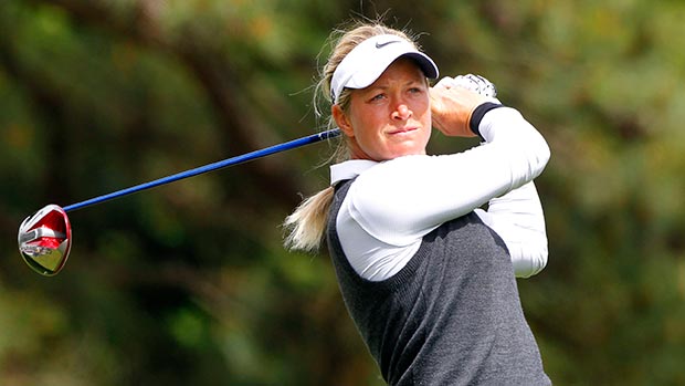Suzann Pettersen during the third round of the Kingsmill Championship