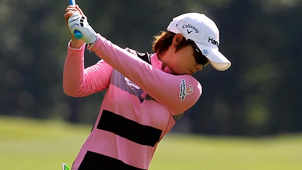 Eun-Hee Ji during the first round of the Mobile Bay LPGA Classic