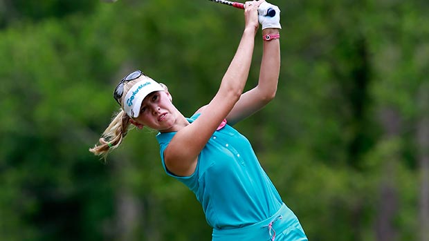 Jessica Korda during the third round of the Mobile Bay LPGA Classic