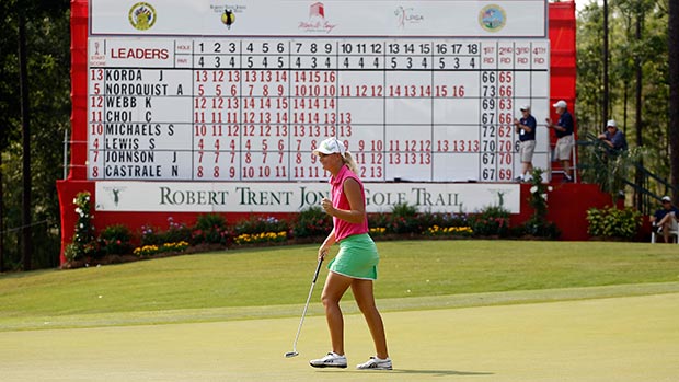 Anna Nordqvist during the third round of the Mobile Bay LPGA Classic