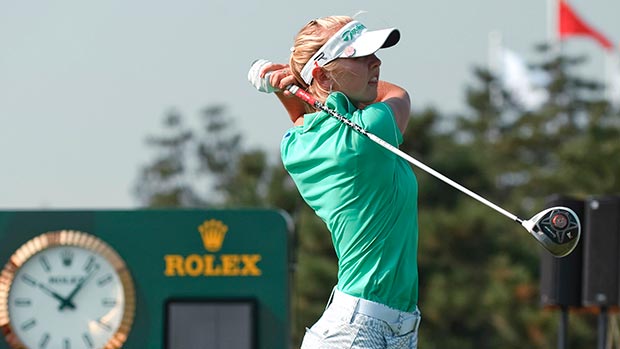 Jessica Korda during the first round of the Reignwood LPGA Classic
