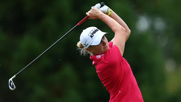 Stacy Lewis during the first-round of the Safeway Classic Presented by Coca-Cola
