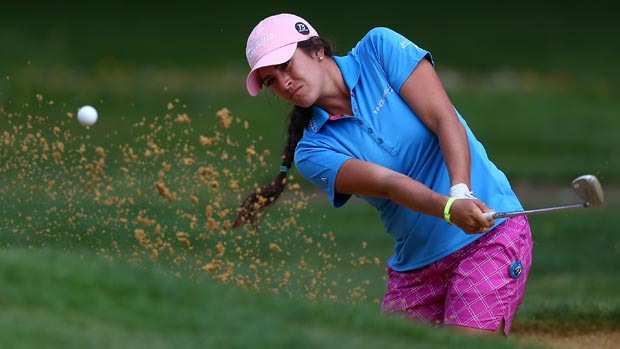 Gerina Piller during the first-round of the Safeway Classic Presented by Coca-Cola