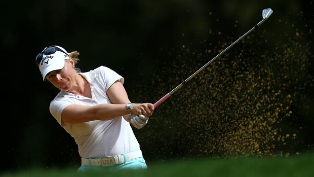 Morgan Pressel during the first-round of the Safeway Classic Presented by Coca-Cola