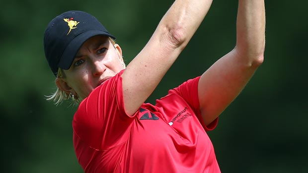 Karrie Webb during the first-round of the Safeway Classic Presented by Coca-Cola