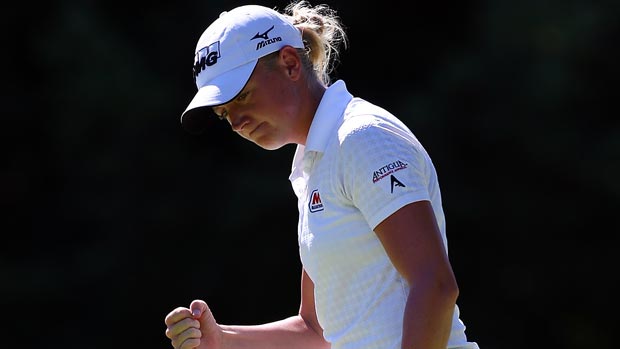 Stacy Lewis during the third-round of the Safeway Classic Presented by Coca-Cola