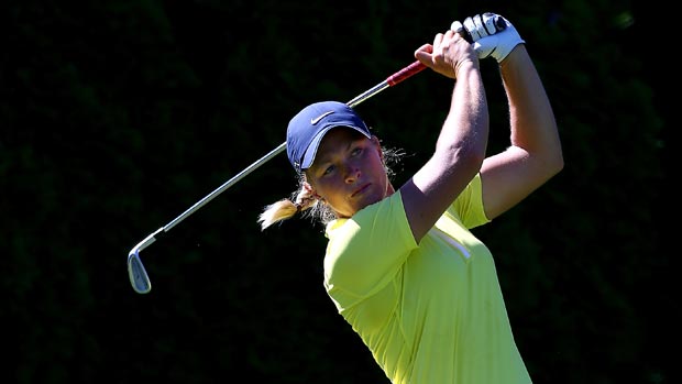 Suzann Pettersen during the third-round of the Safeway Classic Presented by Coca-Cola
