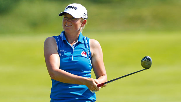Stacy Lewis during the first round of the 2013 ShopRite LPGA Classic presented by Acer
