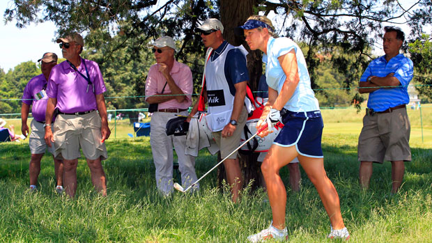 Suzann Pettersen during the first round of the 2013 ShopRite LPGA Classic presented by Acer