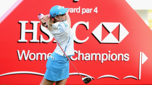 Paula Creamer during the first round of the HSBC Women's Champions 2013