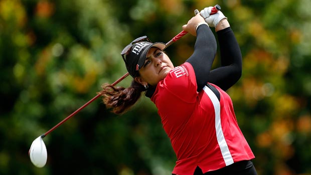 Lizette Salas during the first round of the HSBC Women's Champions 2013