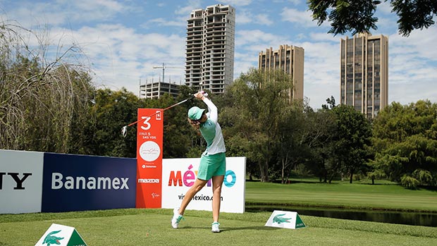 Paula Creamer during the first round of the Lorena Ochoa Invitational Presented by Banamex