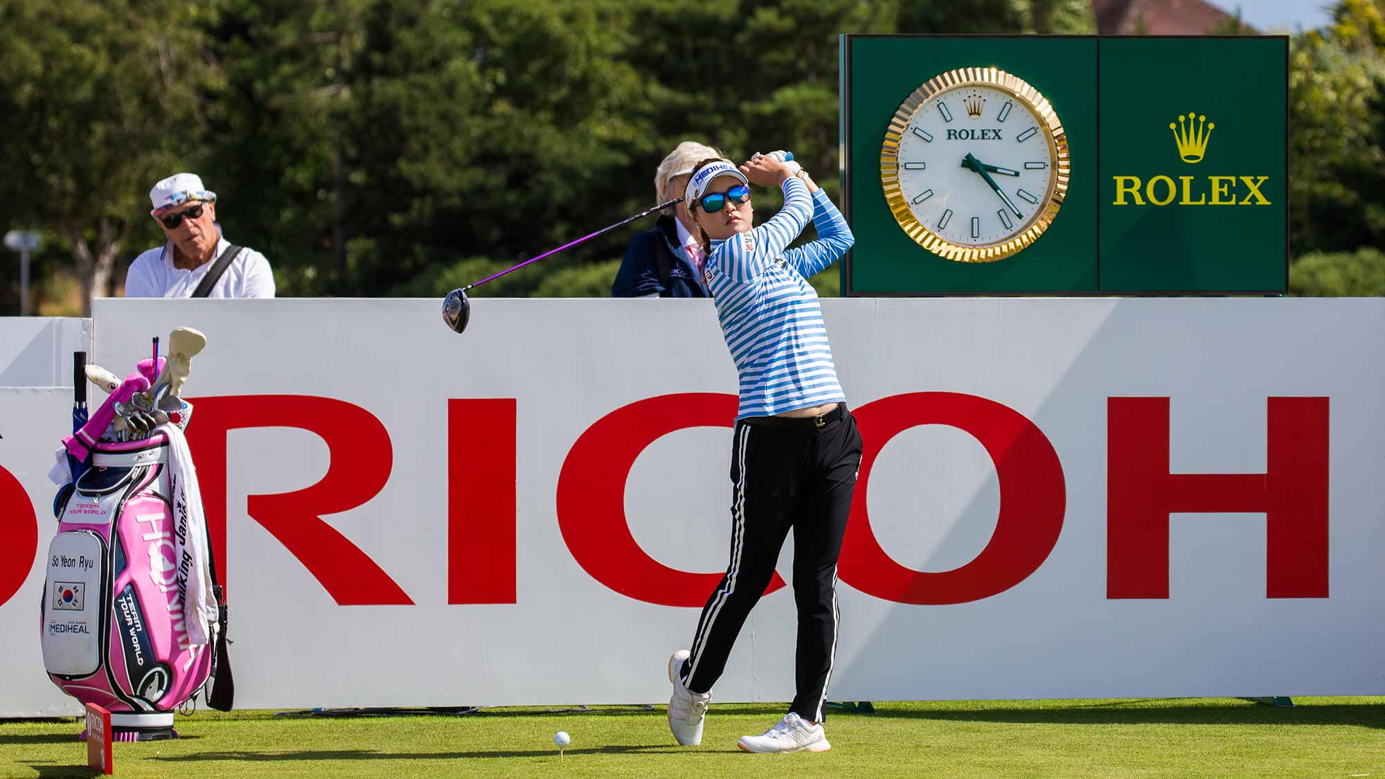 So Yeon Ryu Plays A Practice Round at Royal Lytham & St Annes During the 2018 Ricoh Women's British Open