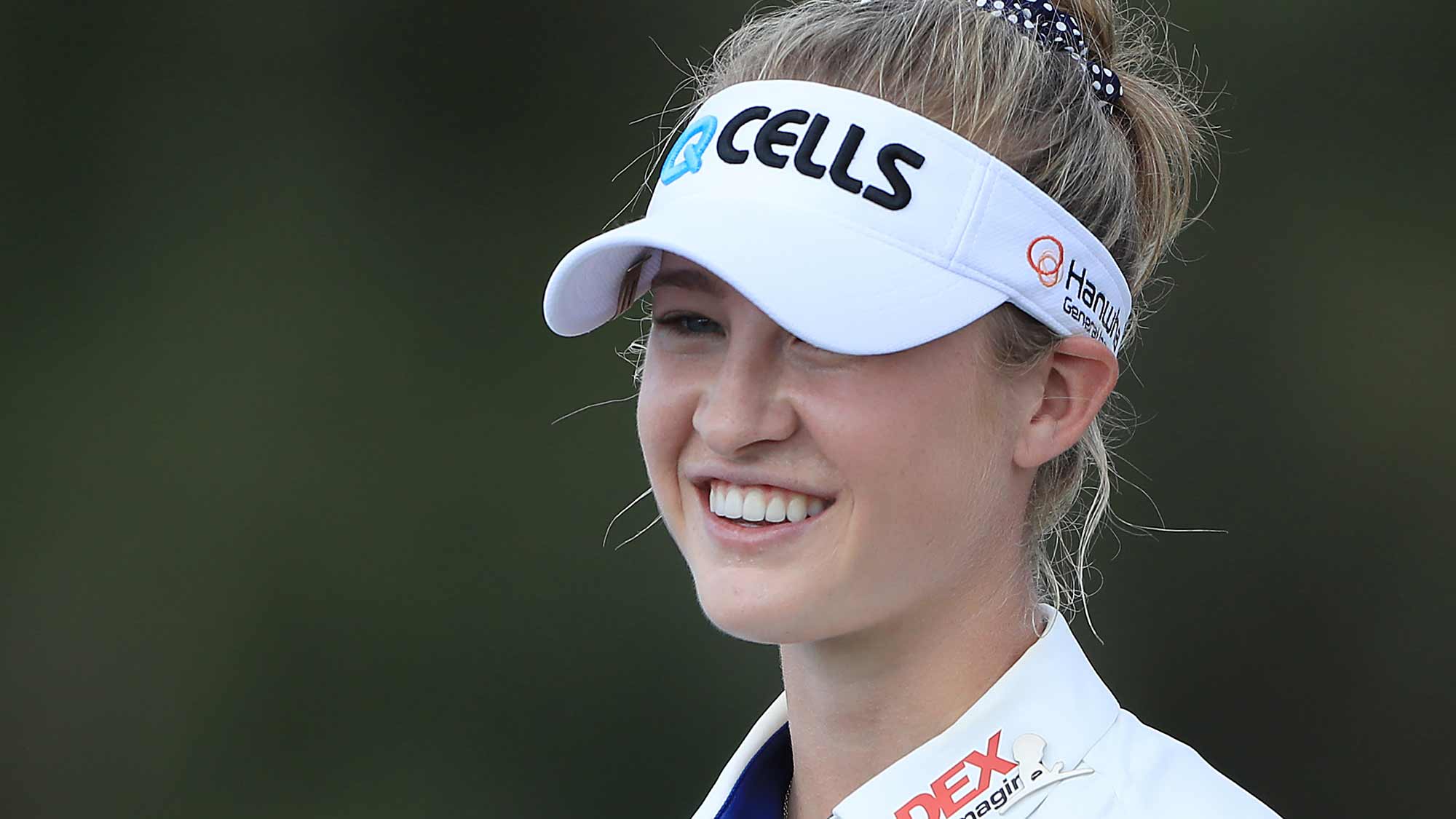 Nelly Korda of the United States waits on the ninth tee during the second round of the CME Group Tour Championship at Tiburon Golf Club on November 22, 2019 in Naples, Florida