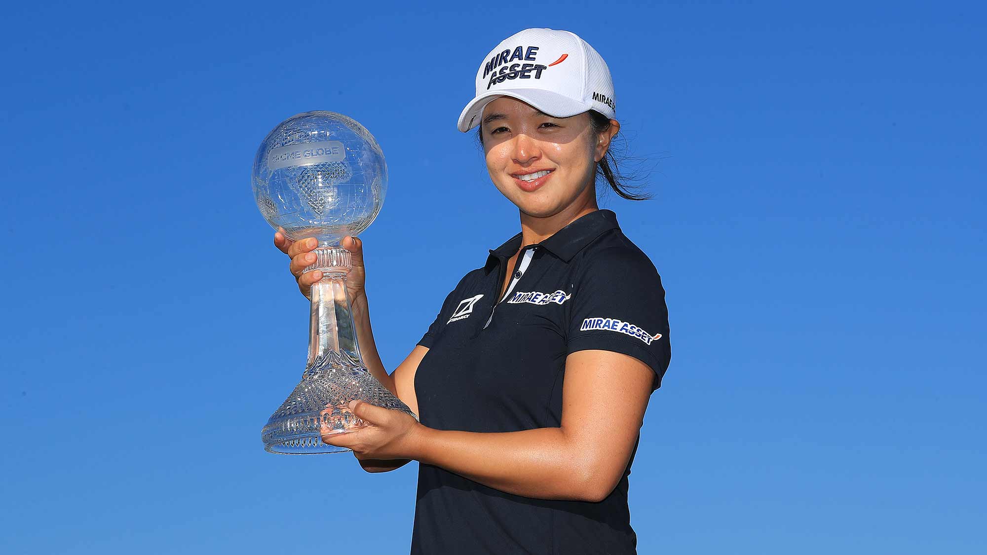  Sei Young Kim of South Korea poses with the trophy after winning the CME Group Tour Championship at Tiburon Golf Club on November 24, 2019 in Naples, Florida
