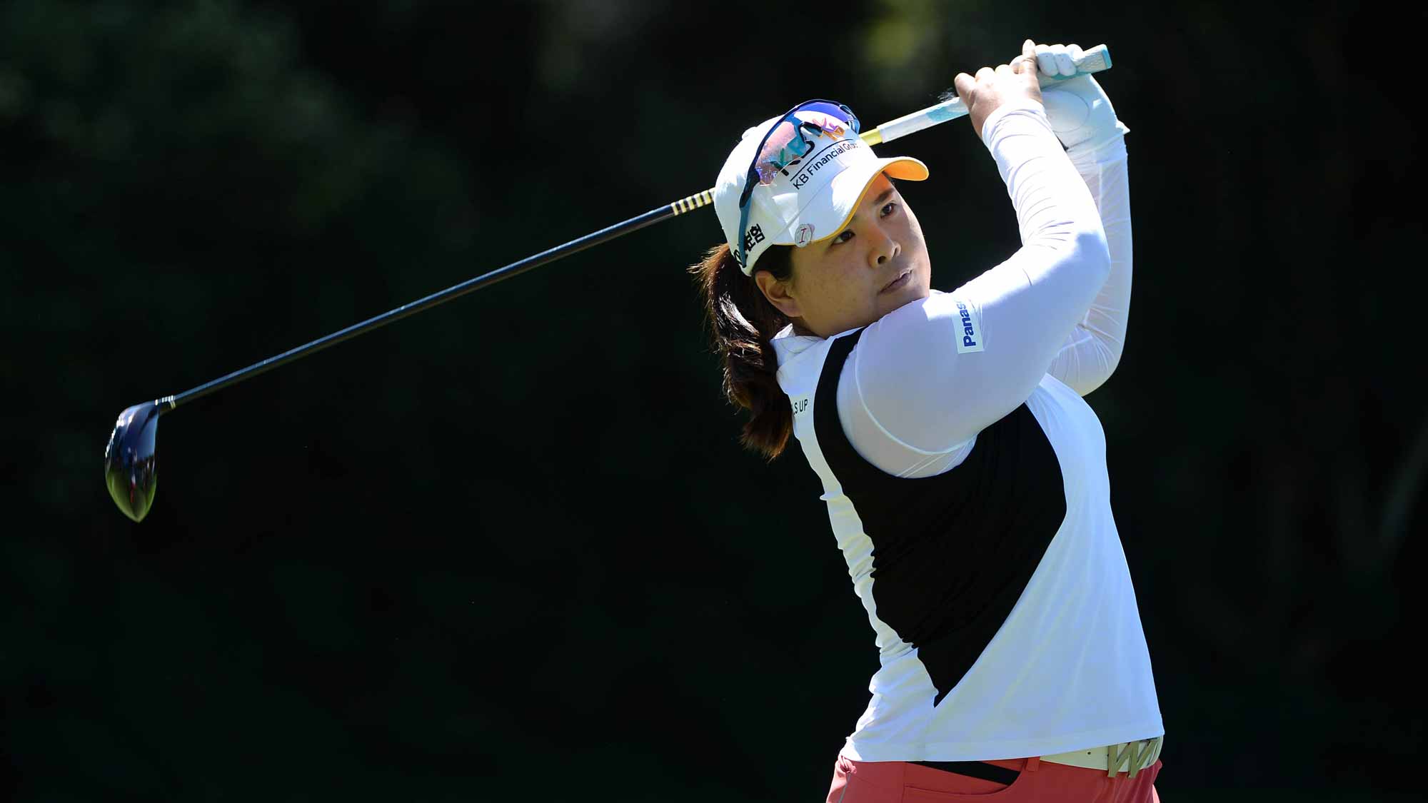 Inbee Park of South Korea tees off during Round One of the KIA Classic