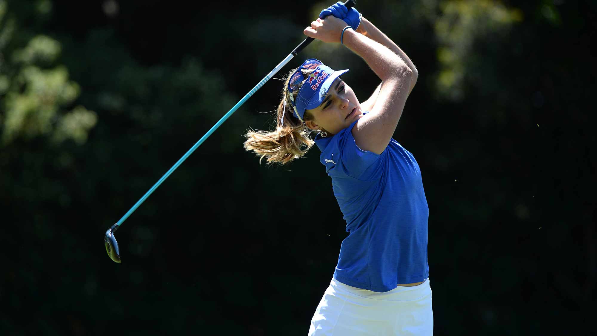 Lexi Thompson tees off the 2nd hole during Round One of the KIA Classic
