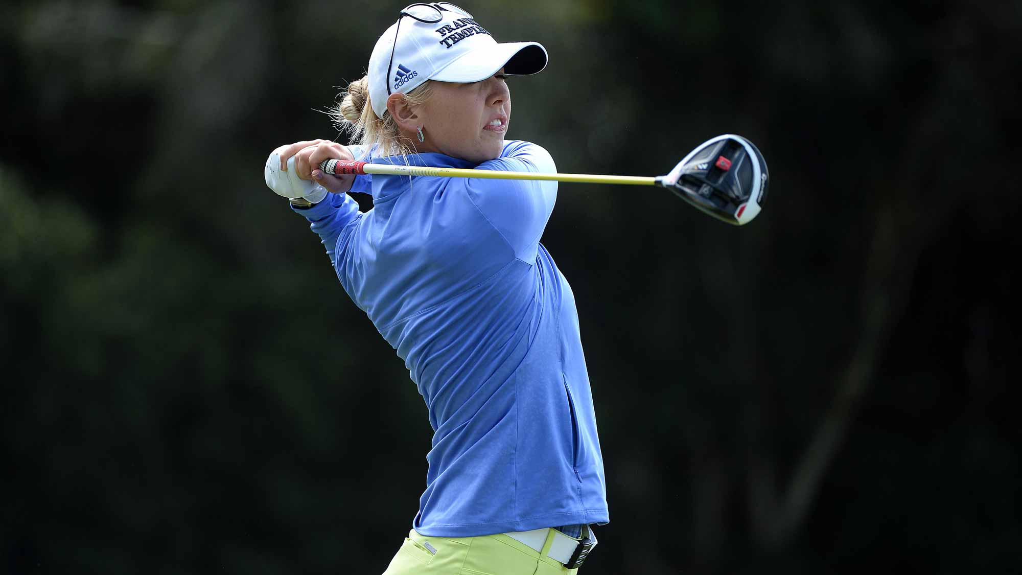 Jessica Korda tees off on the second hole during the final round of the KIA Classic