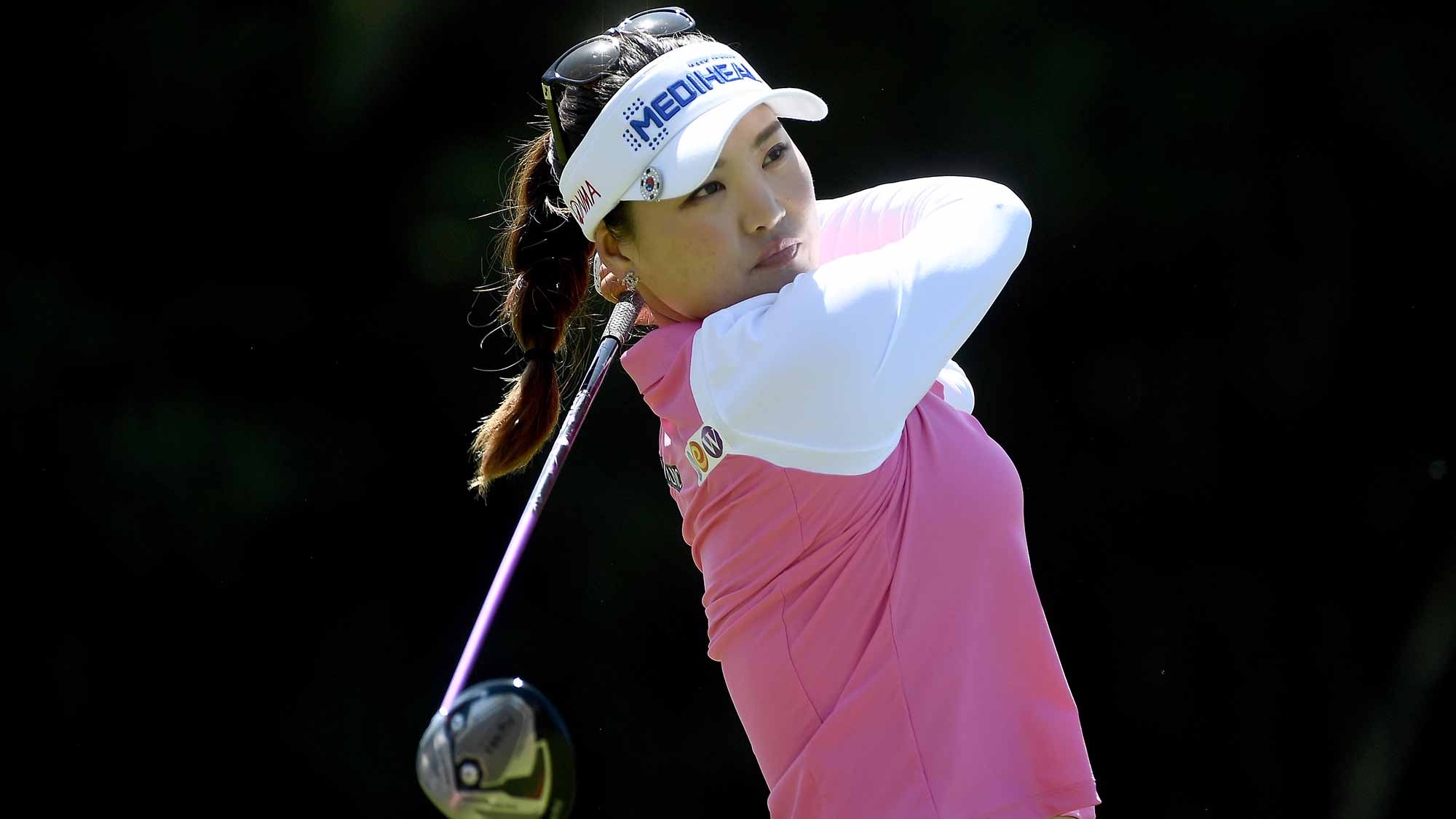 So Yeon Ryu of South Korea tees off the 2nd hole during the Final Round of the KIA Classic at the Park Hyatt Aviara Resort 