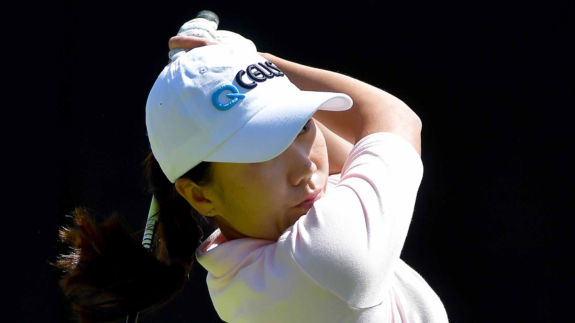 In-Kyung Kim of Korea tees off the 1st hole during the Final Round of the LPGA KIA CLASSIC at the Park Hyatt Aviara golf course on March 25, 2018 in Carlsbad, California