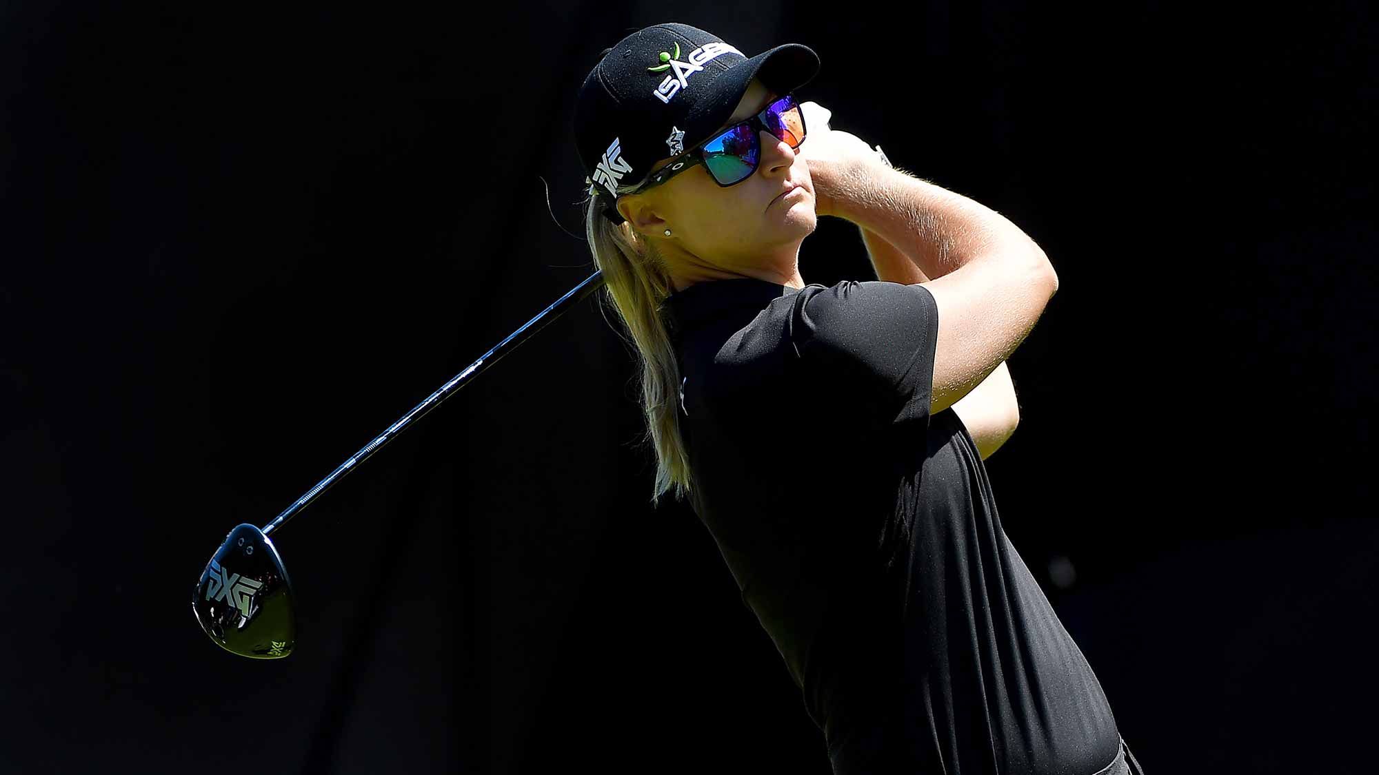 Anna Nordqvist of Sweden tees off the 1st hole during the Final Round of the LPGA KIA CLASSIC at the Park Hyatt Aviara golf course on March 25, 2018 in Carlsbad, California